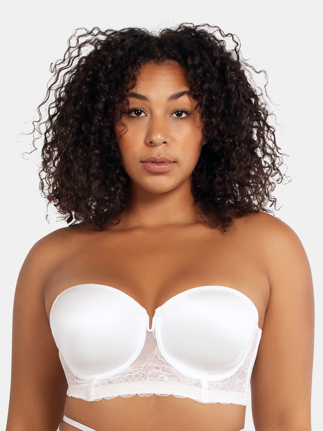 

PARFAIT White Solid Underwired Lightly Padded Strapless Bra A16812