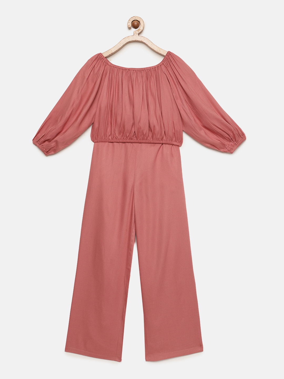 

AND Girls Coral Solid Top with Palazzos