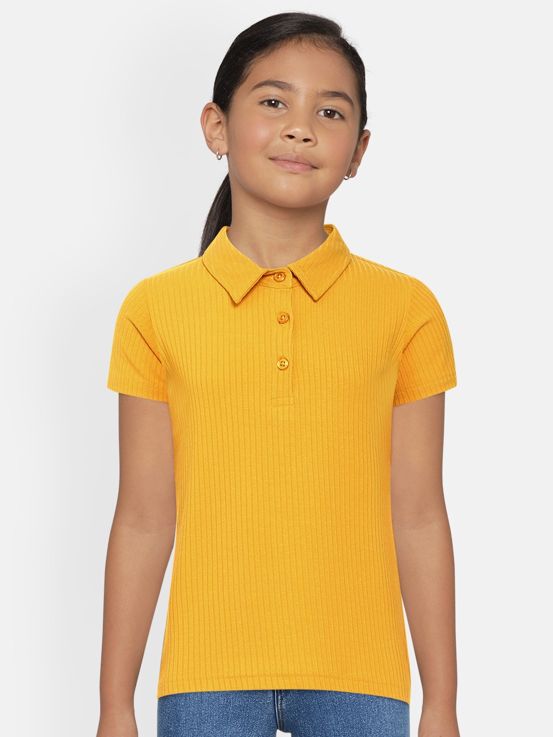 

AND Girls Yellow Fitted Top