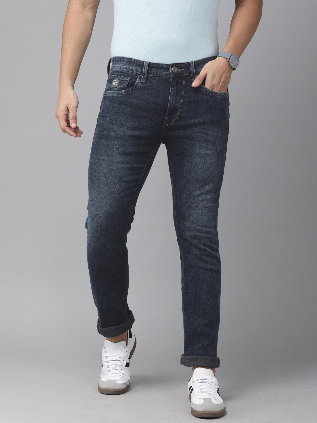 

U.S. Polo Assn. Denim Co. Men Blue Skinny Fit Mid-Rise Clean Look Jeans