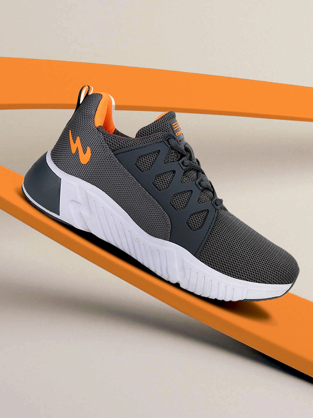 

Campus Men Grey Barley Mesh Running Shoes