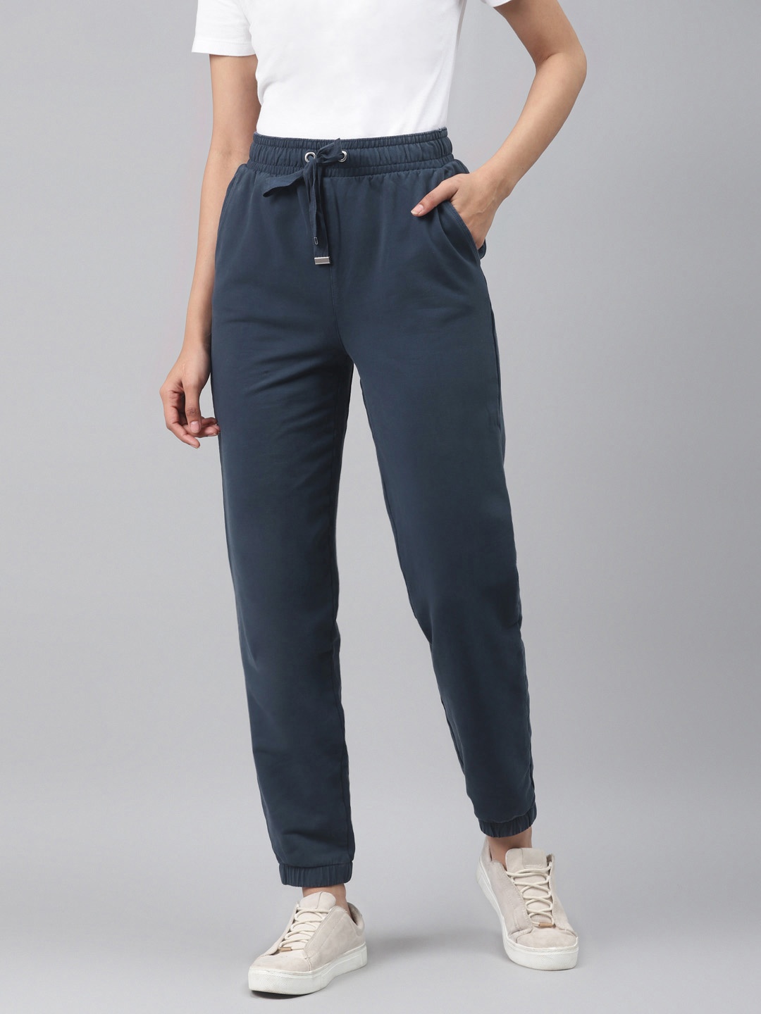 

Marks & Spencer Women Navy Blue Solid Joggers