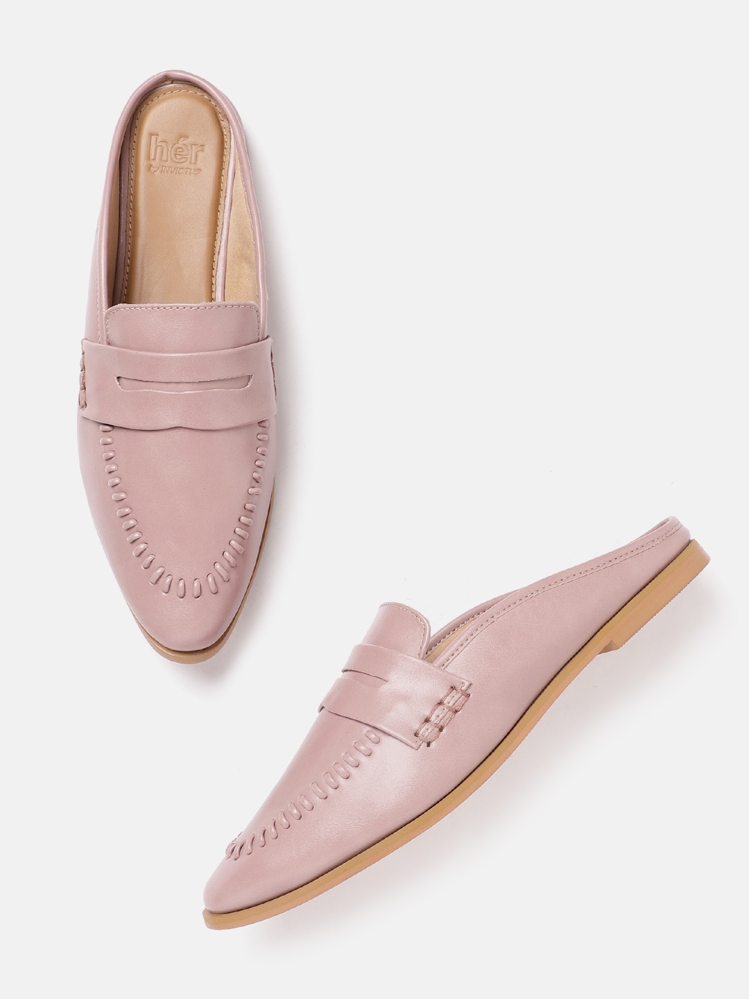 

her by invictus Women Pink Solid Mules