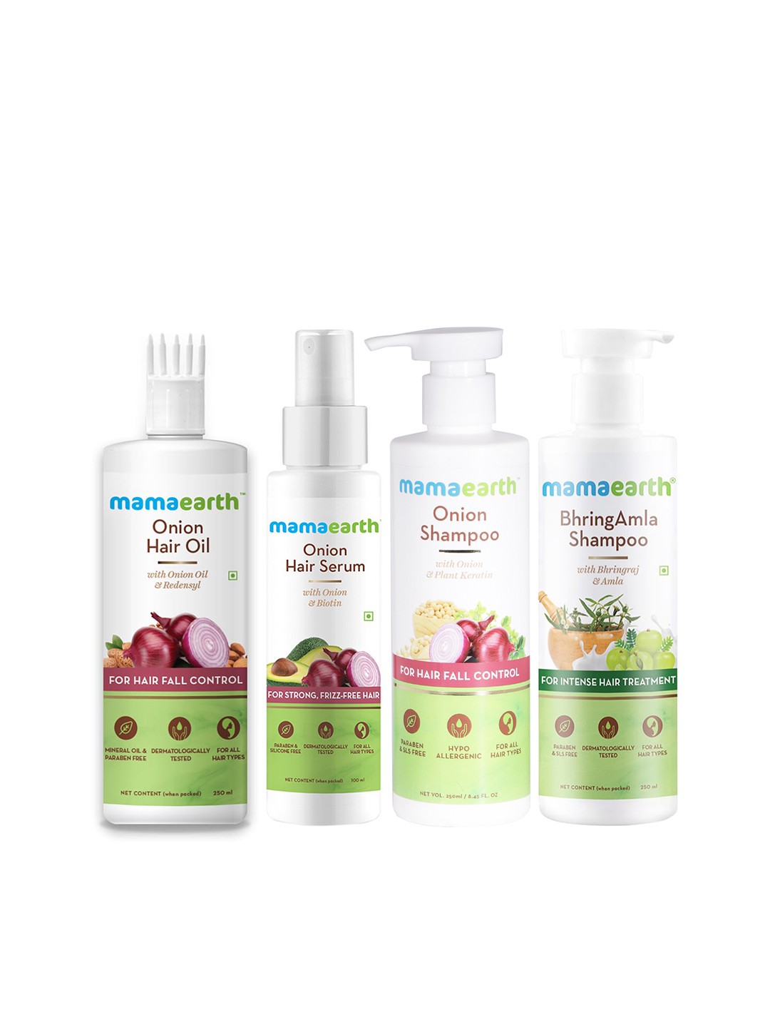 

Mamaearth Unisex Set of 2 Sustainable Shampoo, 1 Hair Oil & 1 Hair Serum, Off white