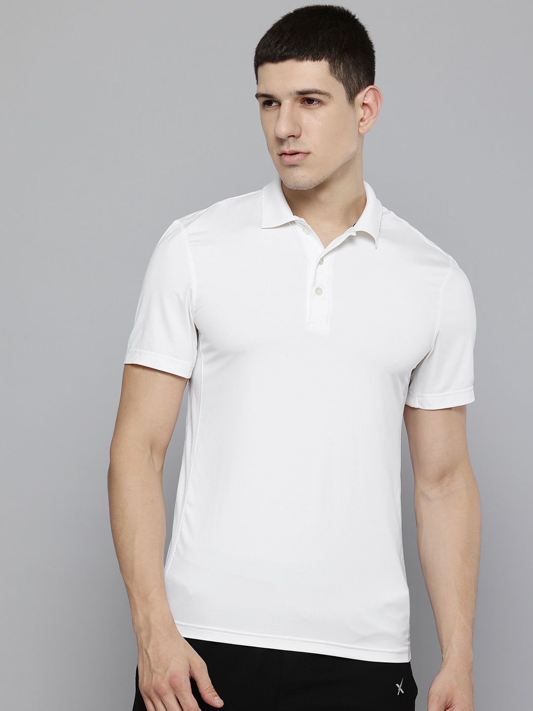 

Reebok Workout Polo Collar T-shirt, White