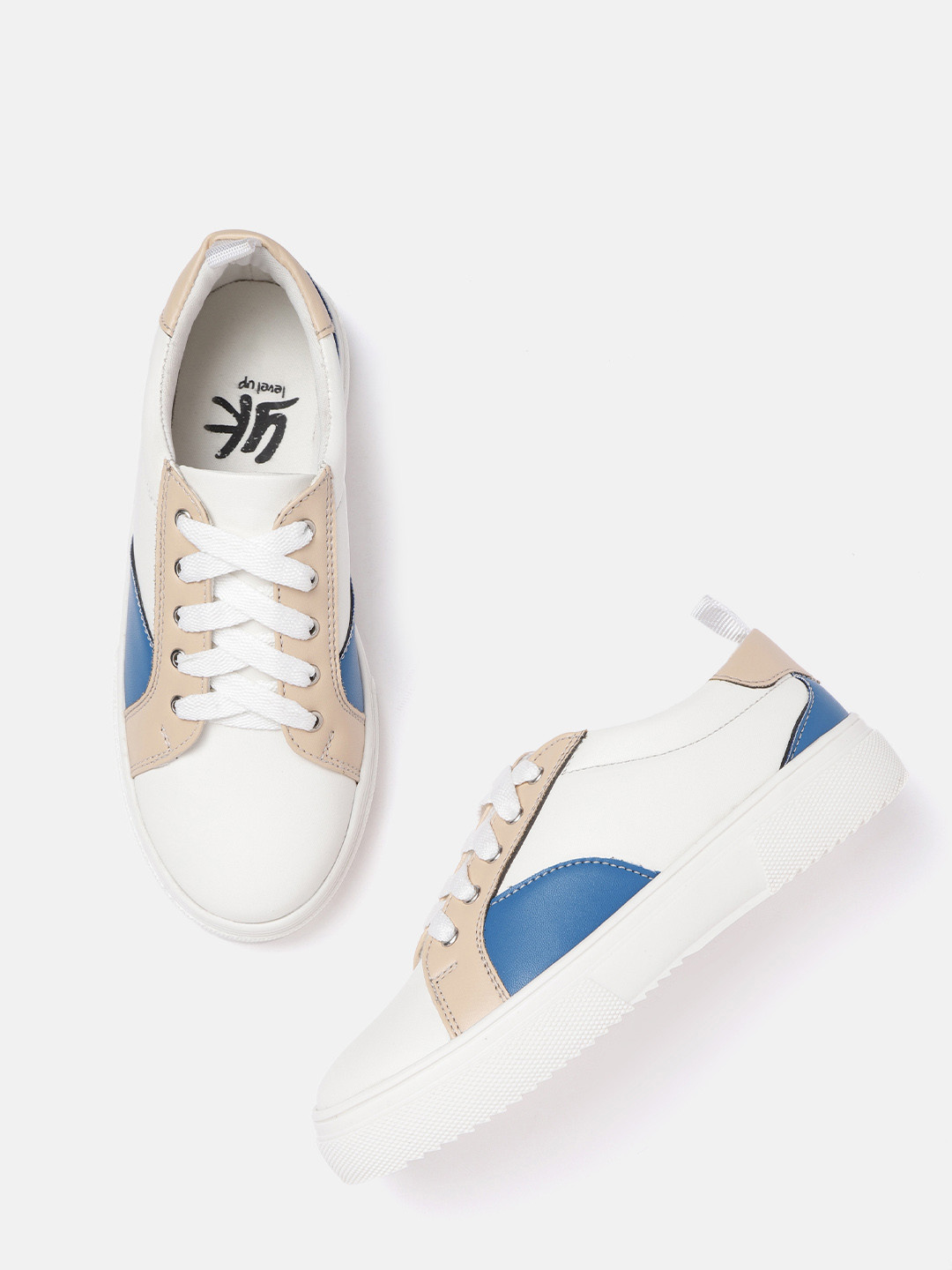 

Yk Boys White & Blue Sneakers