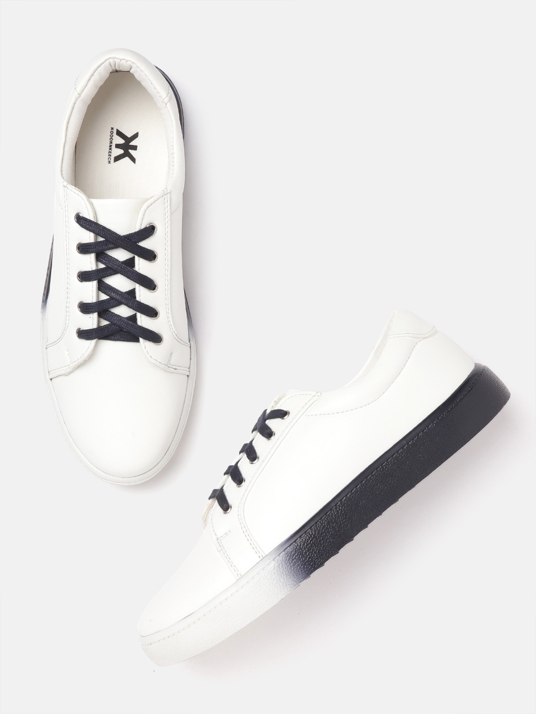 

Kook N Keech Women White Solid Sneakers