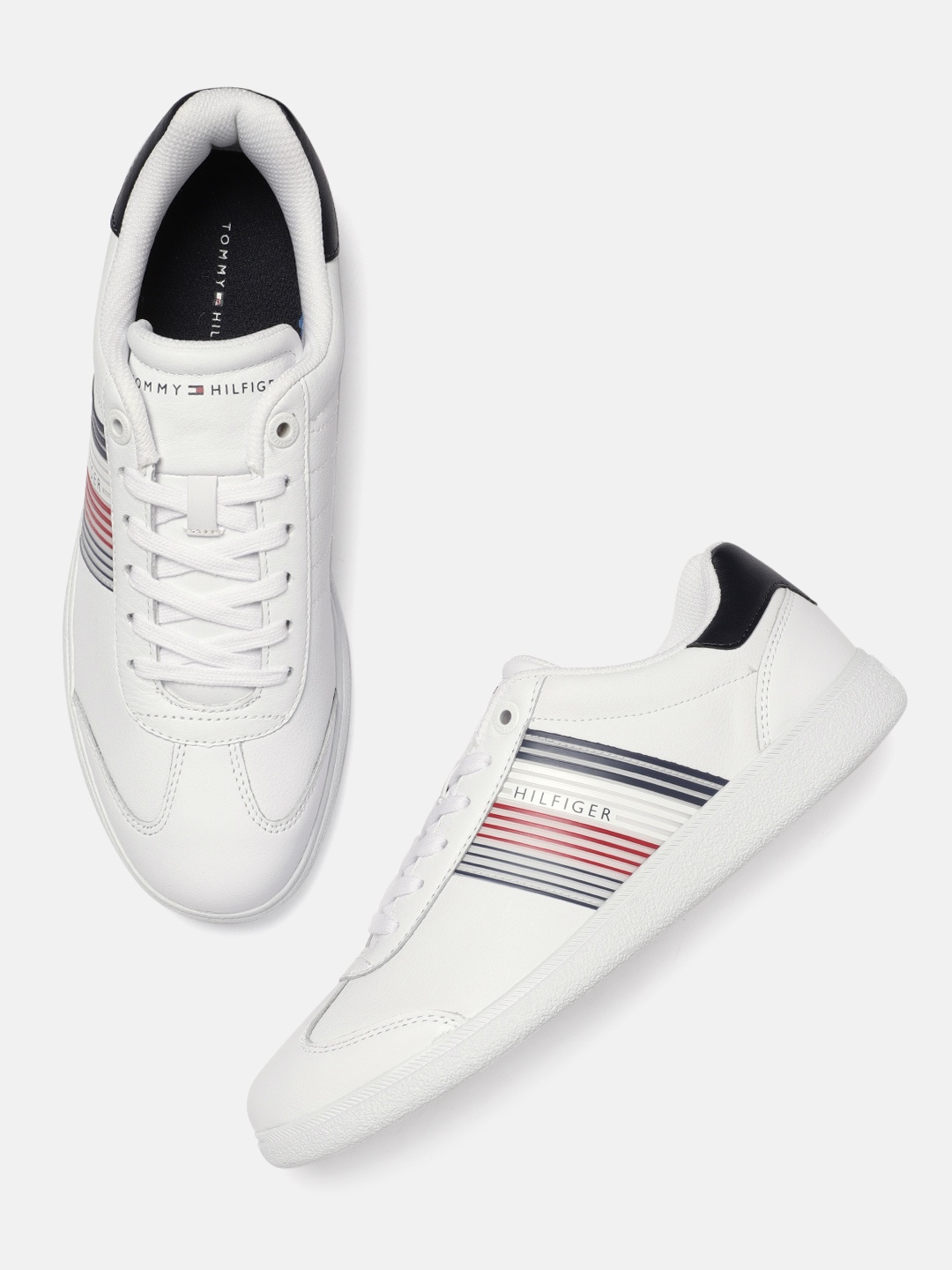 

Tommy Hilfiger Men White ESSENTIAL CORPORATE Leather Sneakers