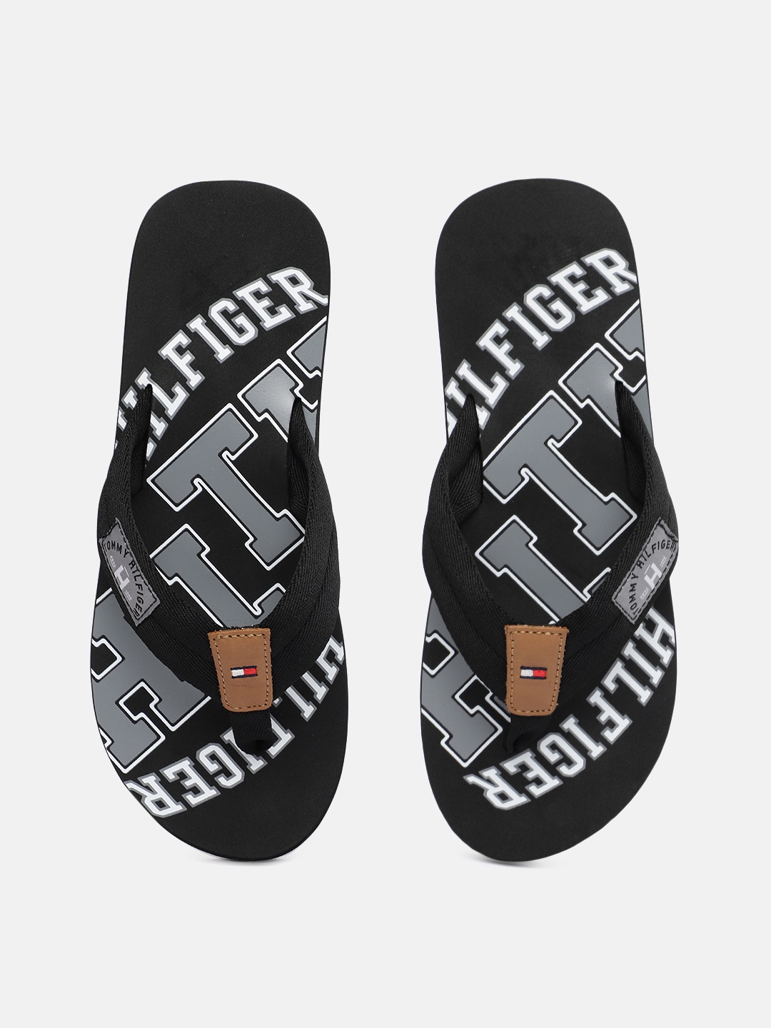 

Tommy Hilfiger Men Black Printed ESSENTIAL BEACH Thong Flip-Flops