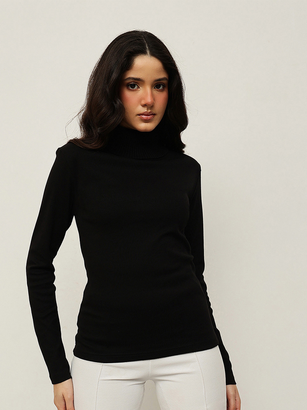 Espresso Women Black Solid Top