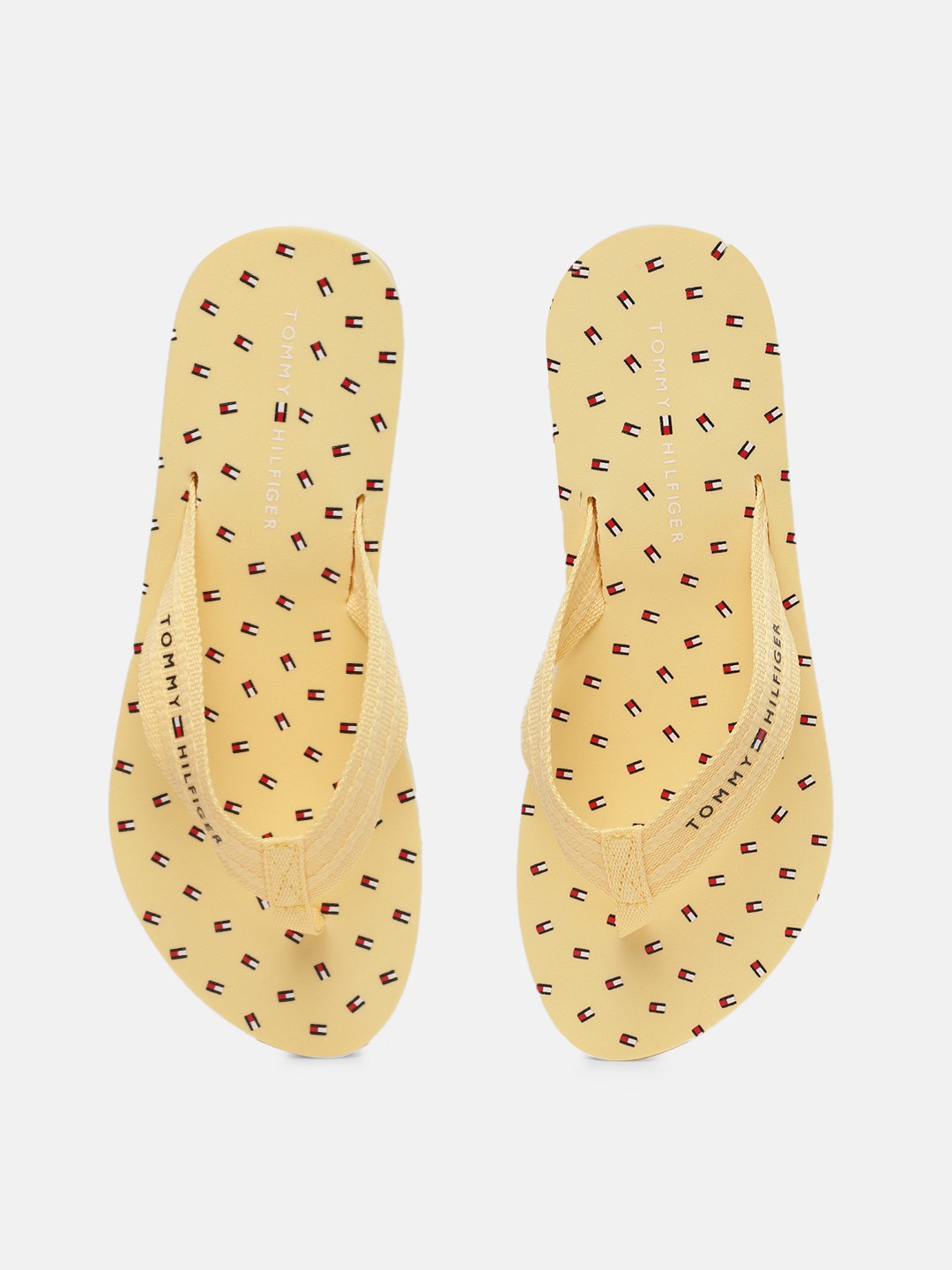 

Tommy Hilfiger Women Yellow Printed Thong Flip-Flops