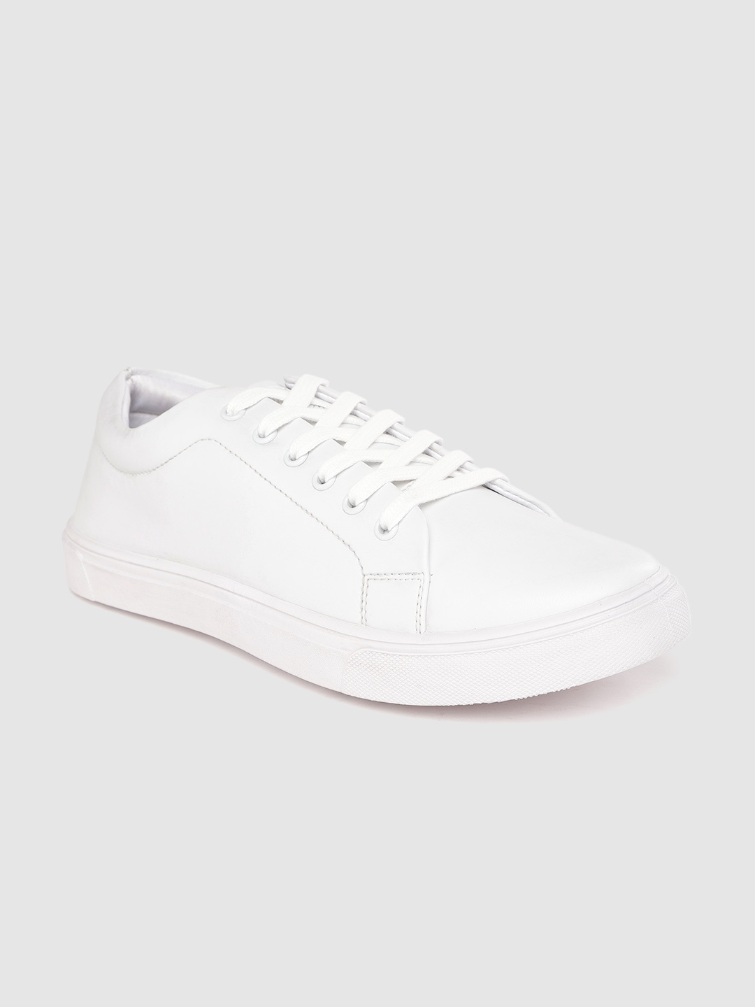 

The Roadster Lifestyle Co Men White Solid Sneakers