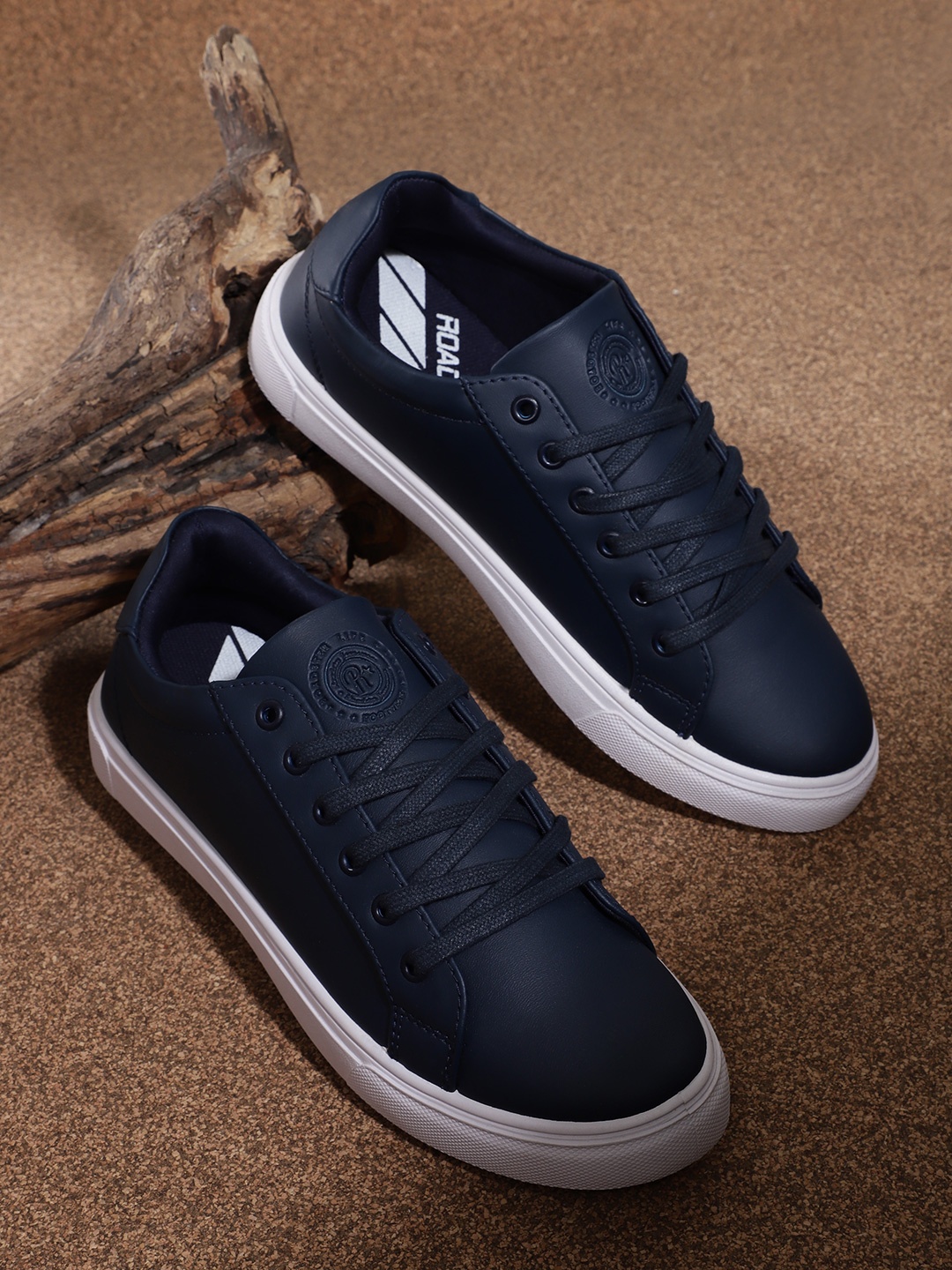 

The Roadster Lifestyle Co Men Solid Navy Blue Solid Sneakers