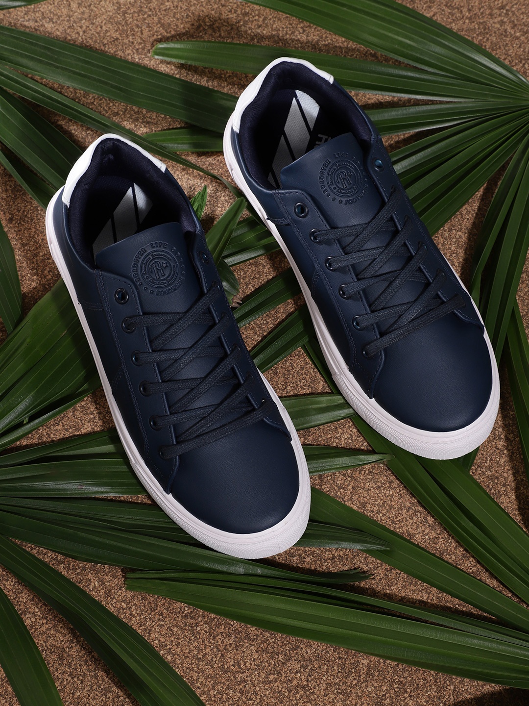 

The Roadster Lifestyle Co Men Navy Blue Solid Sneakers
