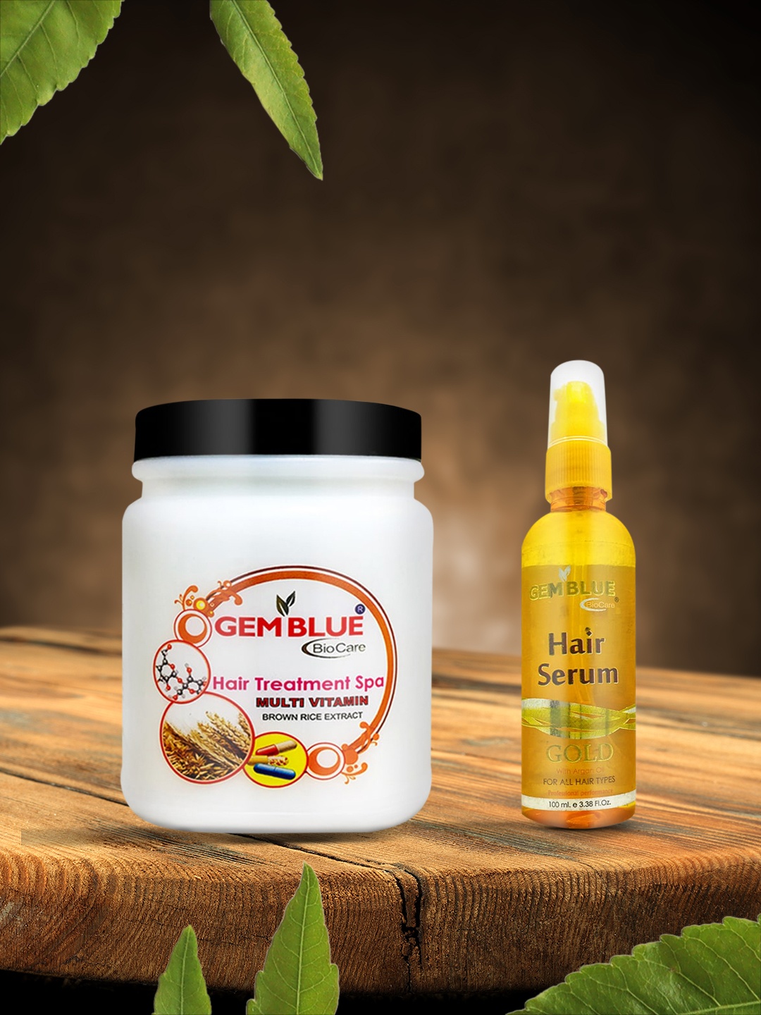 

GEMBLUE BioCare Set Of Hair Spa & Serum, White