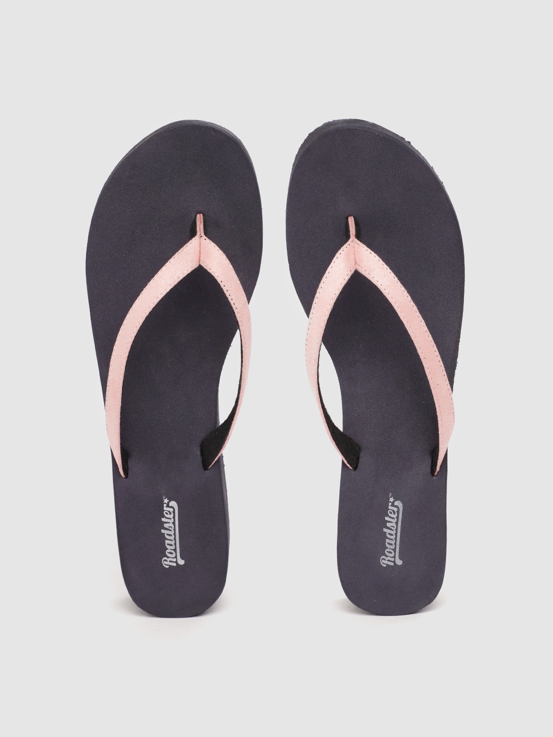 

The Roadster Lifestyle Co Women Peach-Coloured Solid Thong Flip-Flops