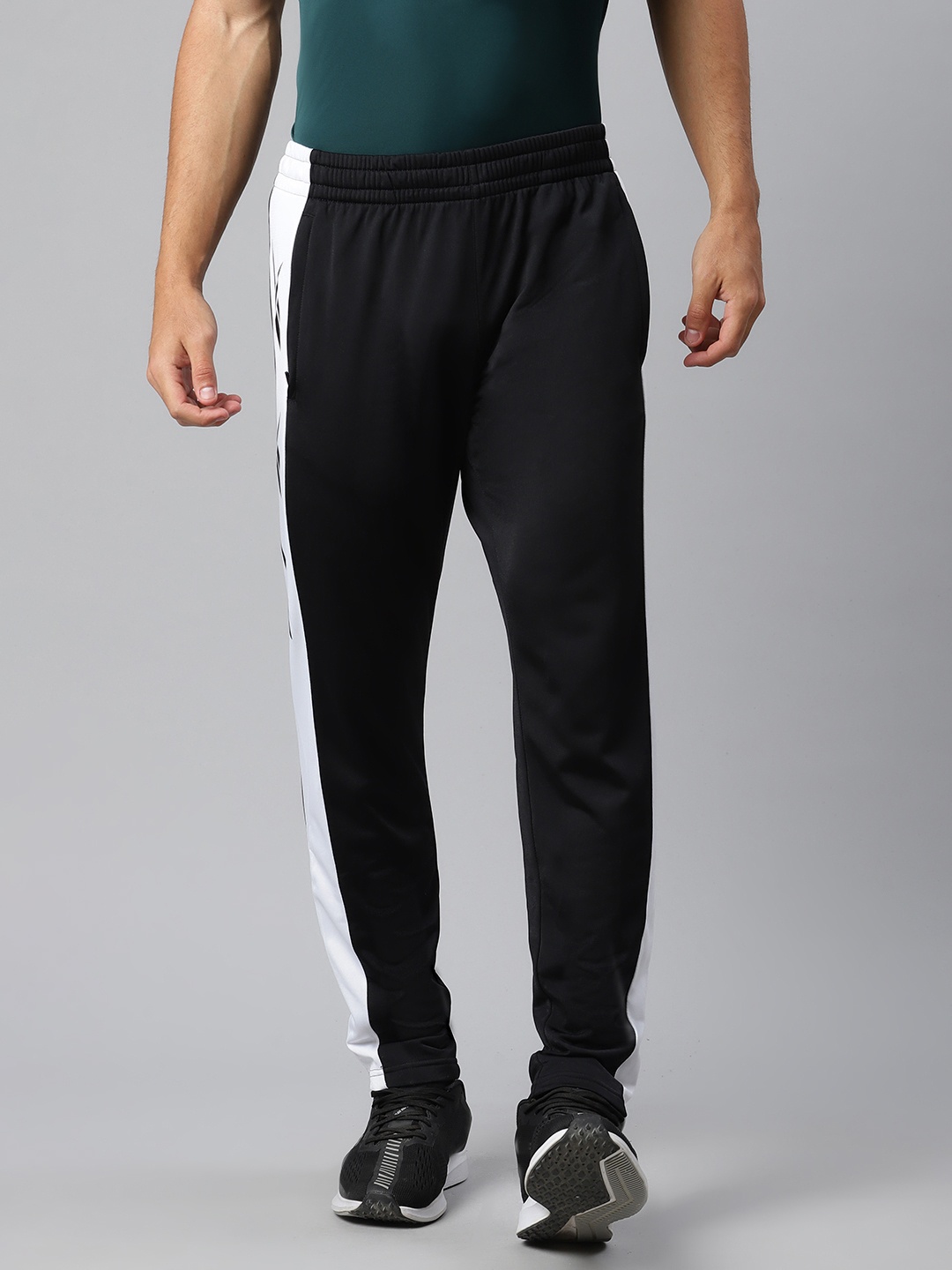 

Reebok Men Black Solid Slim Fit Speedwick Vector Track Pants