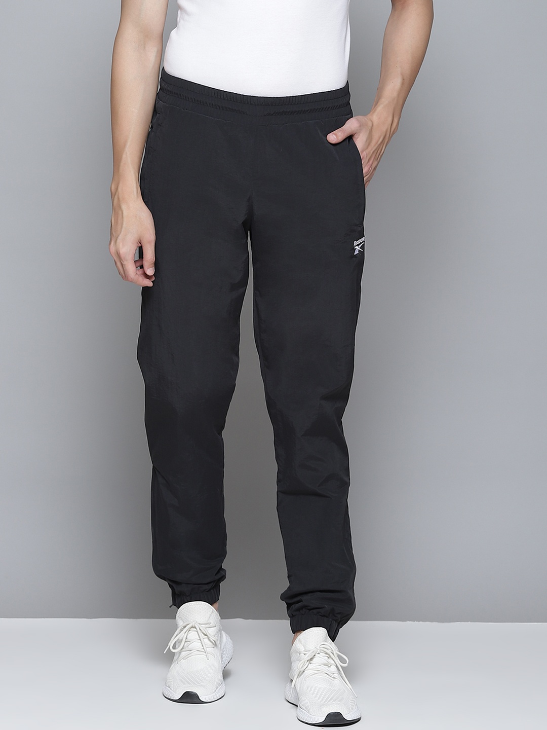 

Reebok Classic Men Black Solid CL F FR Track Pants