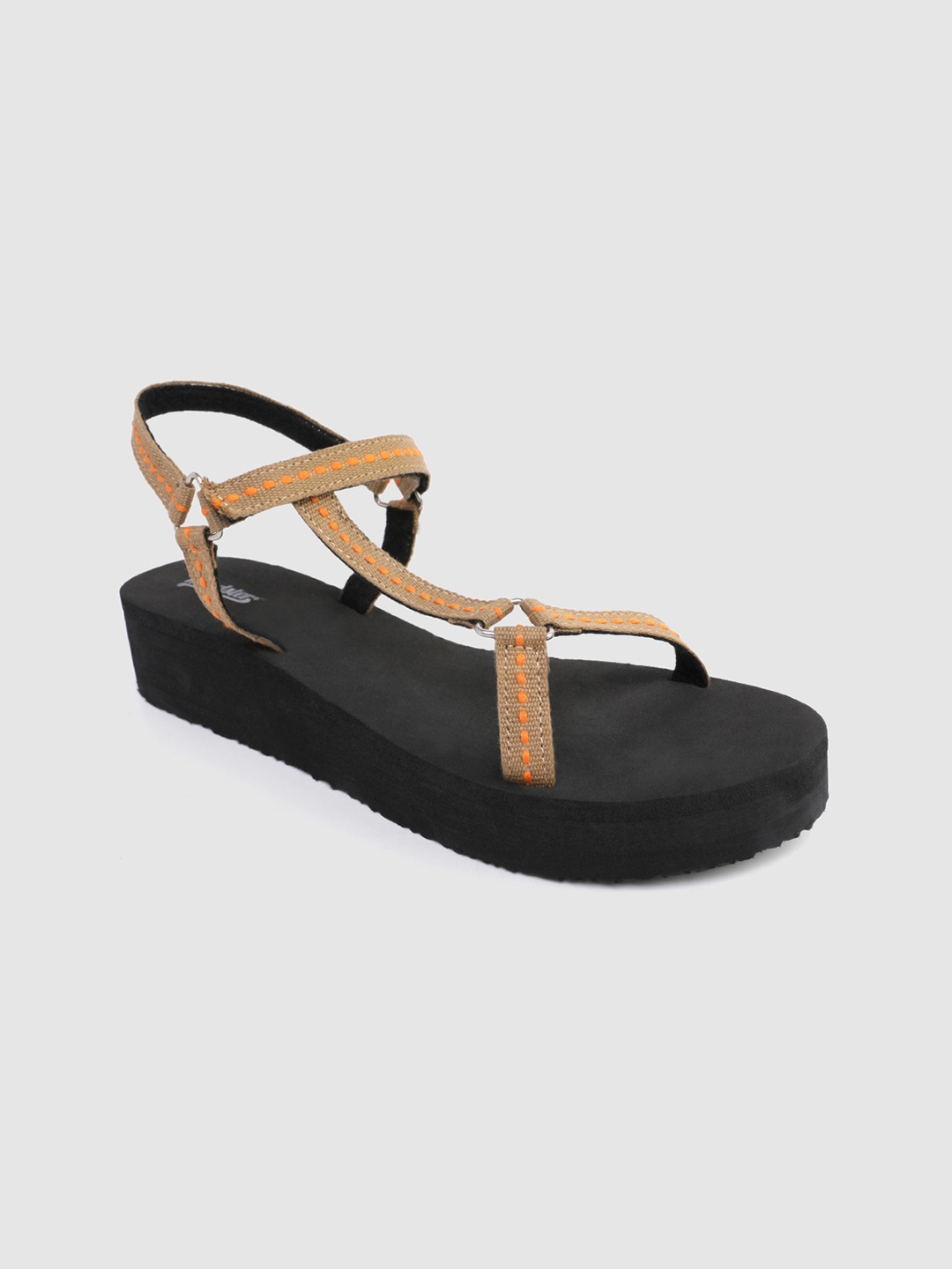 

The Roadster Lifestyle Co Women Beige Solid Flatforms