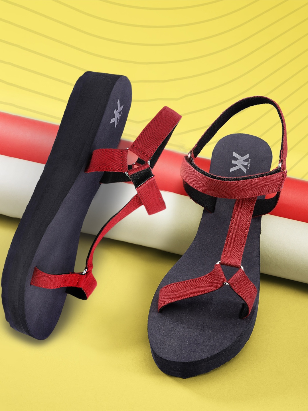 

Kook N Keech Women Red Solid Flatforms