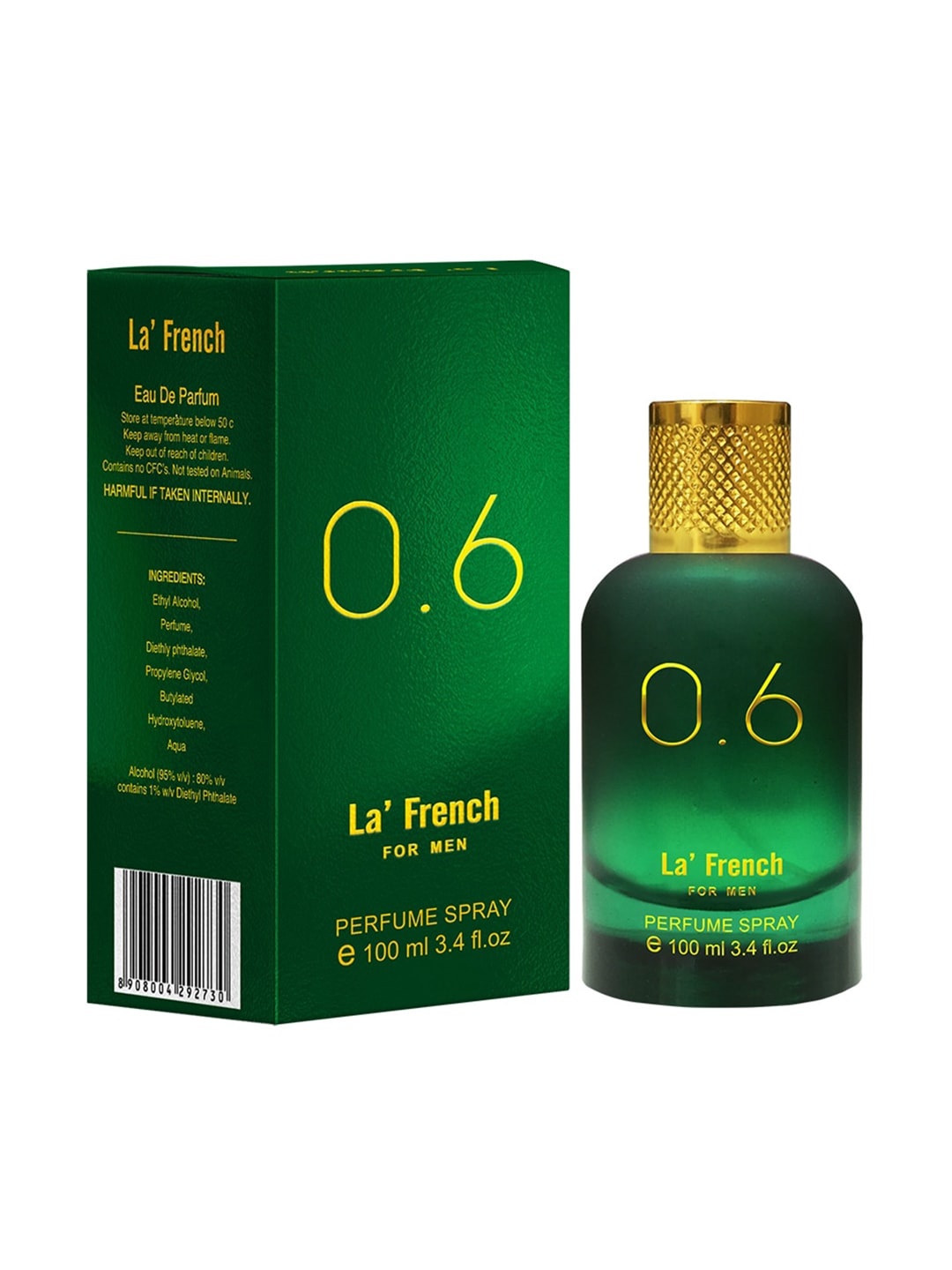 

La French Men 0.6 Eau De Parfum 100ml, Green