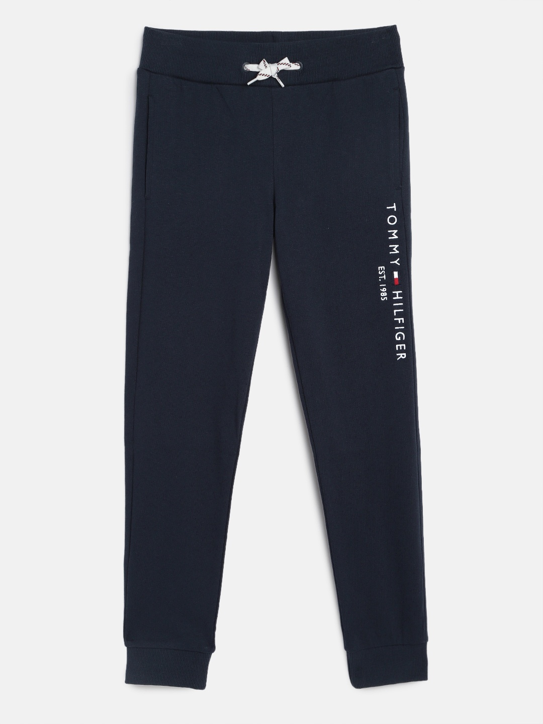 

Tommy Hilfiger Boys Navy Blue Solid Slim Fit Joggers