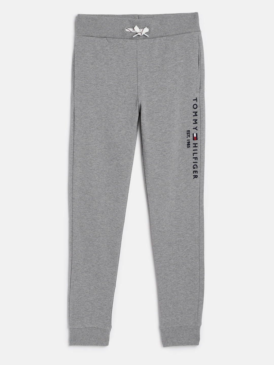 

Tommy Hilfiger Boys Grey Solid Slim Fit Joggers