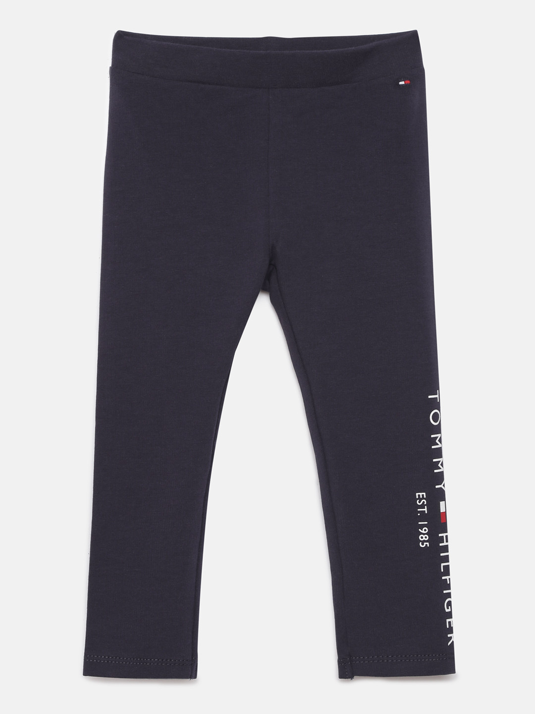 

Tommy Hilfiger Boys Navy Blue Solid Straight Fit Track Pants