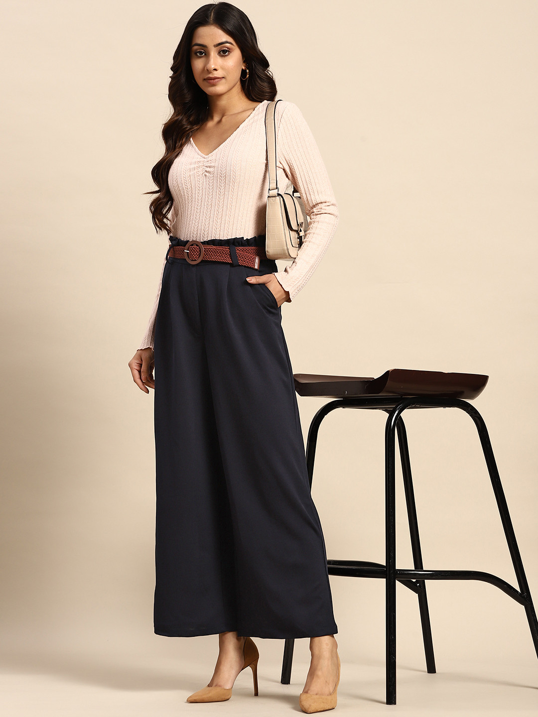 

all about you Women Wide Leg Trousers, Navy blue