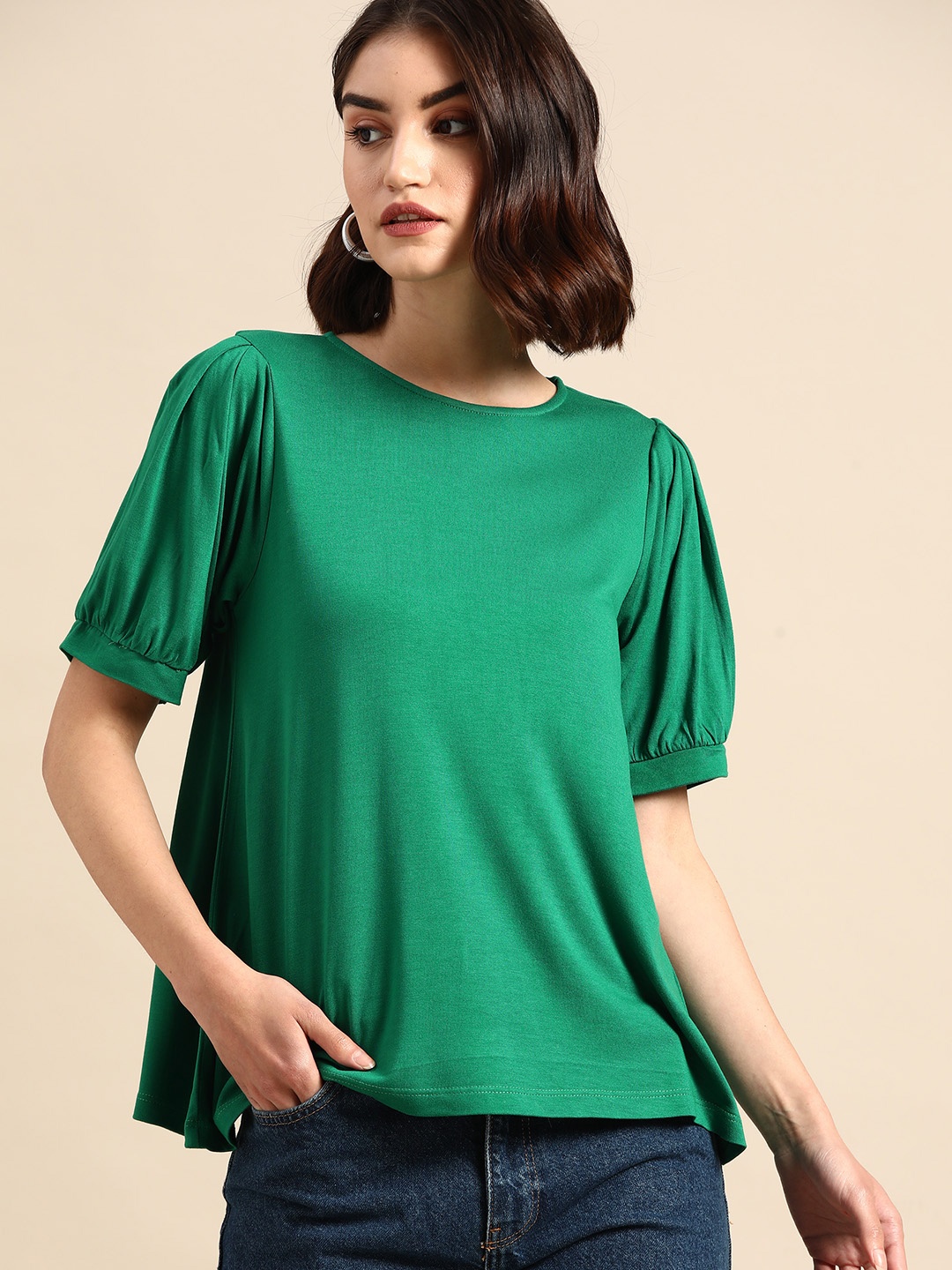 

all about you Women Green T-shirt
