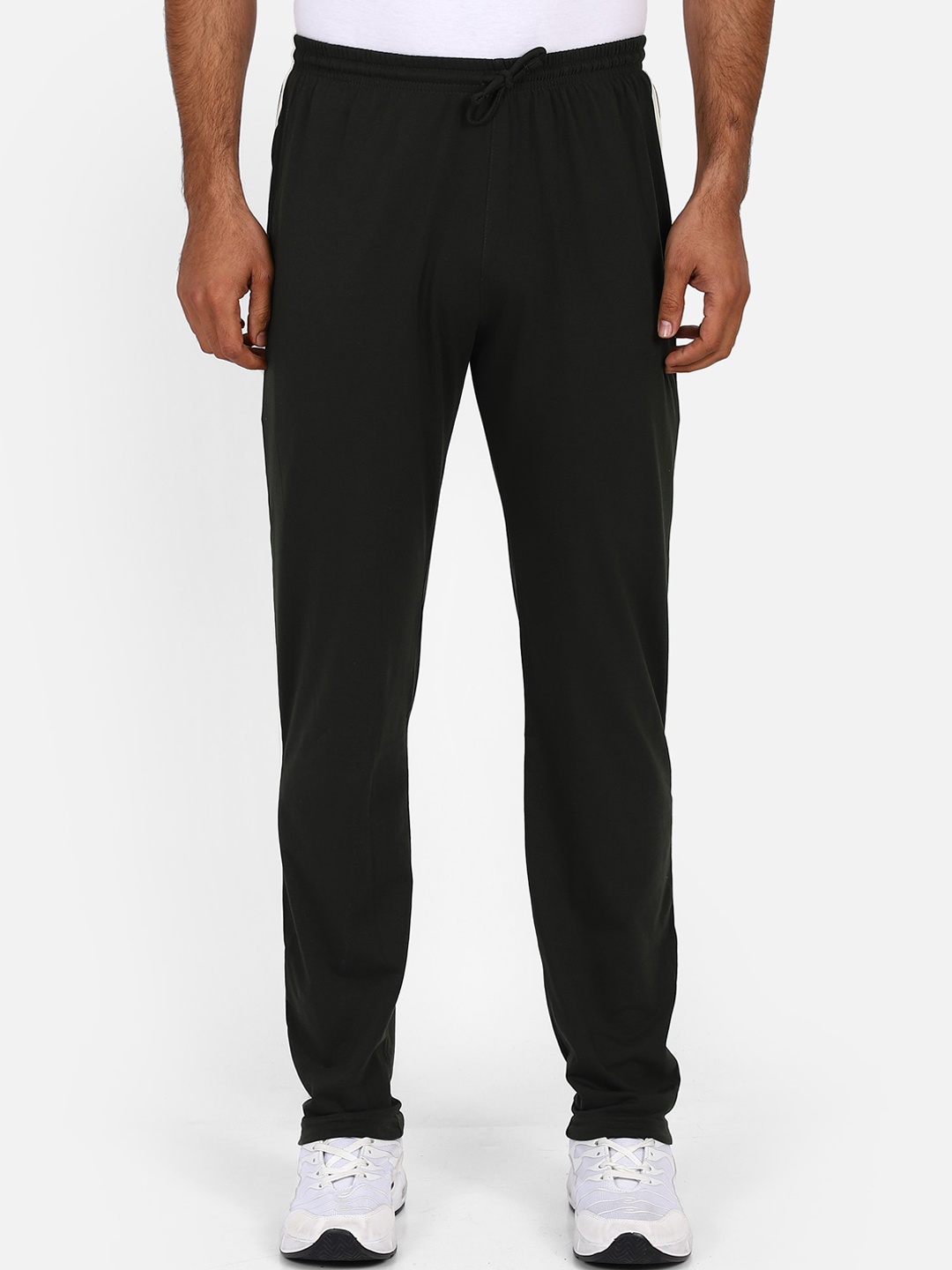 

PROTEENS Men Black Solid Slim-Fit Track Pants