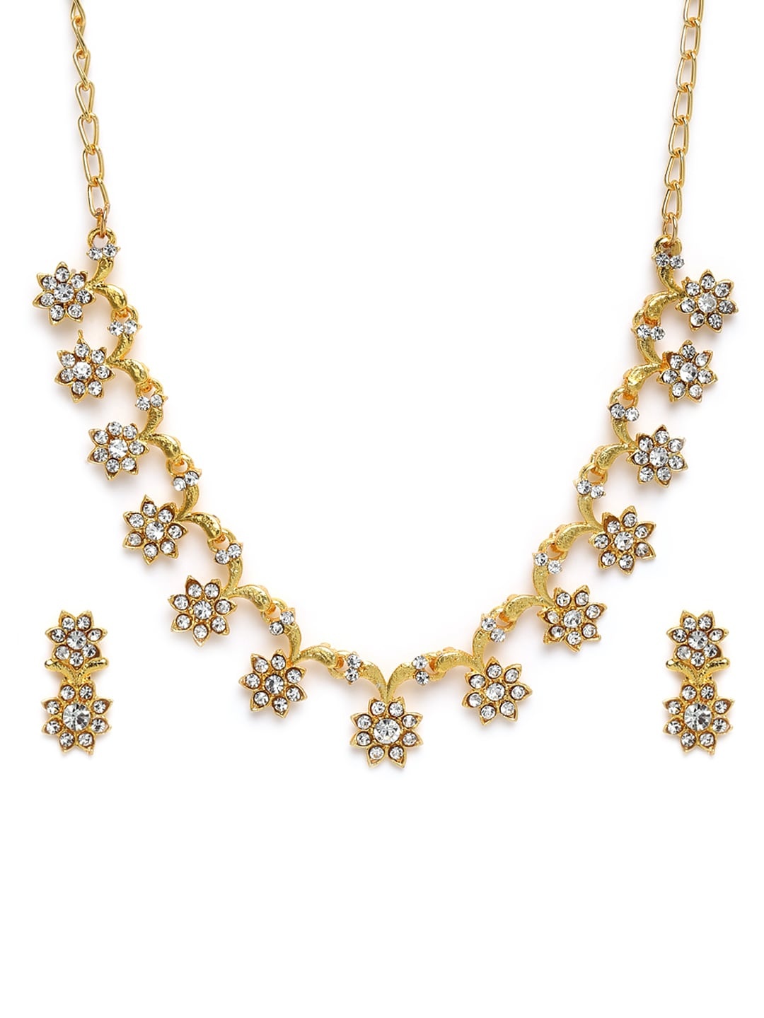 

Kord Store Kord Store Gold Plated Studded Jewellery Set