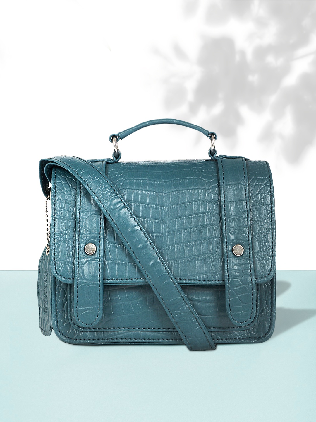 

Toteteca Blue Textured Satchel