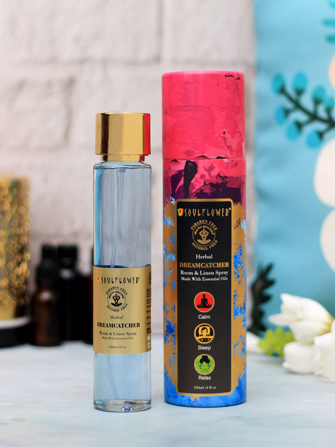 

Soulflower Herbal Dreamcatcher Room & Linen Spray, Transparent