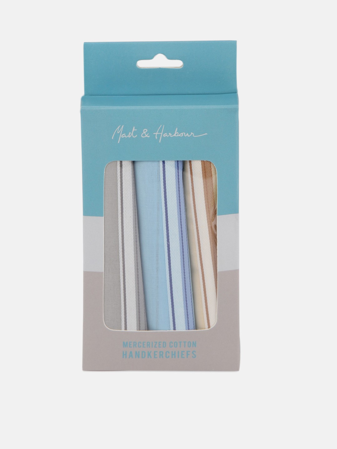 

Mast & Harbour Men Assorted Pack of 3 Handkerchief Accessory Gift Set, Blue