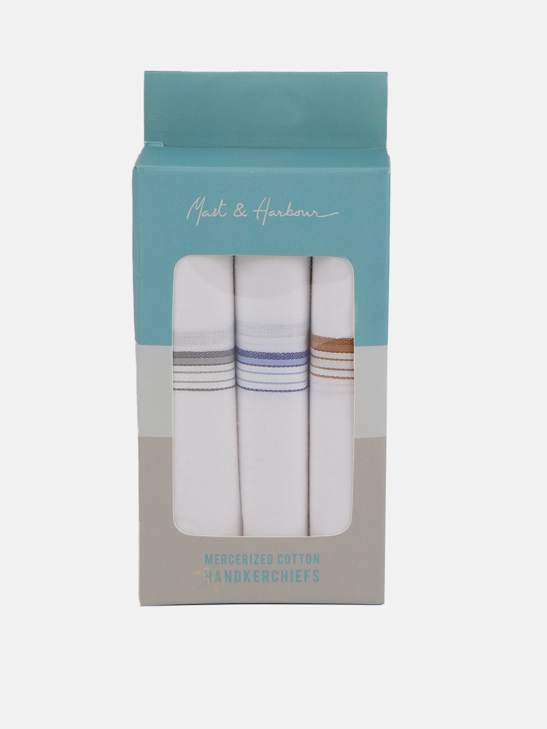 

Mast & Harbour Men Pack of 3 Handkerchieves, White