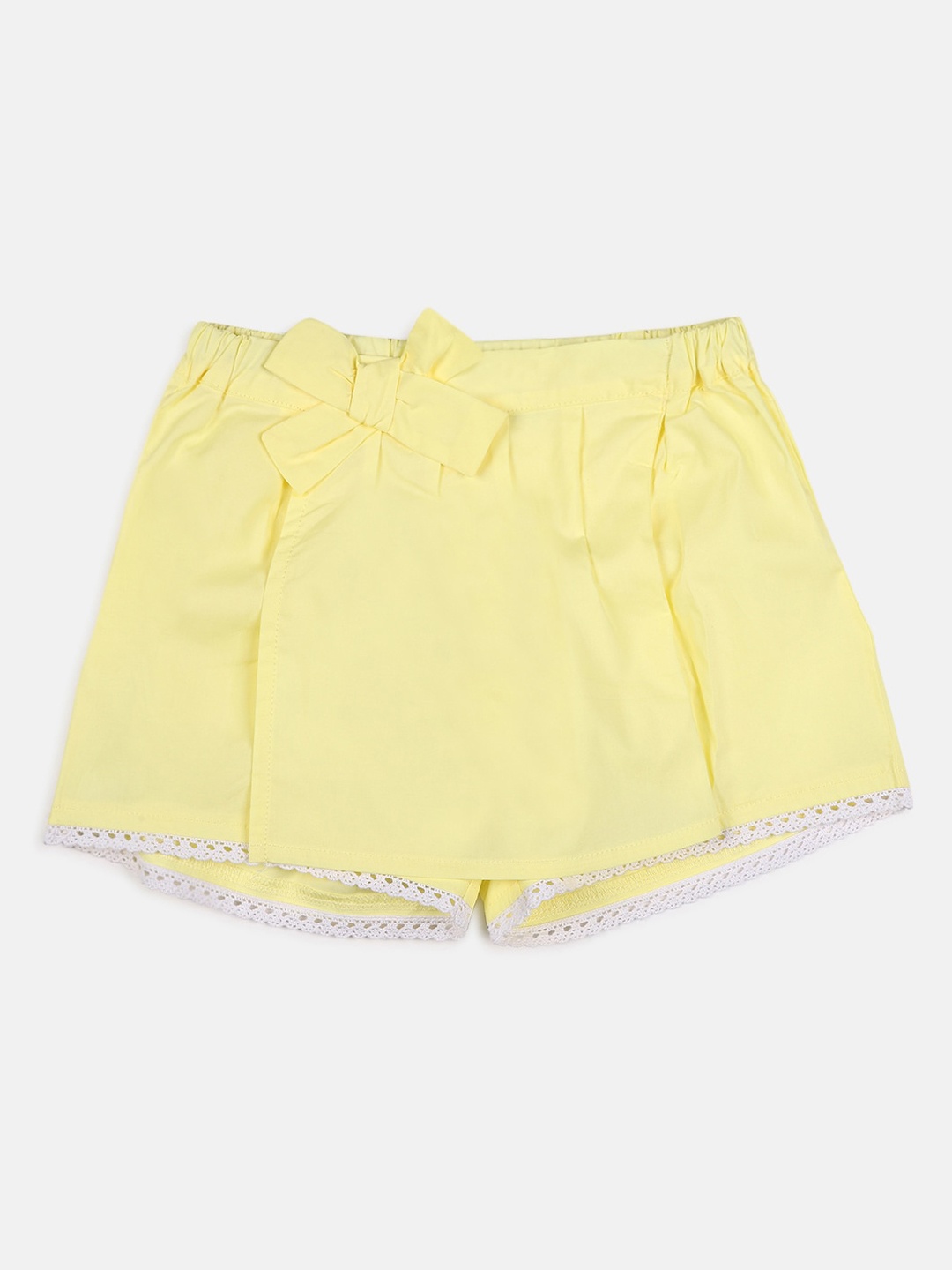 

Chicco Girls Yellow Solid Skorts