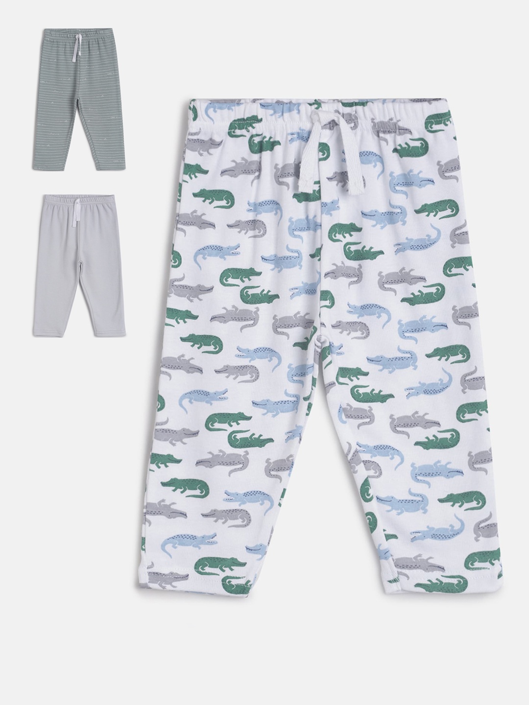 

MINI KLUB Infant Boys Pack of 3 Pure Cotton Track Pants, Grey