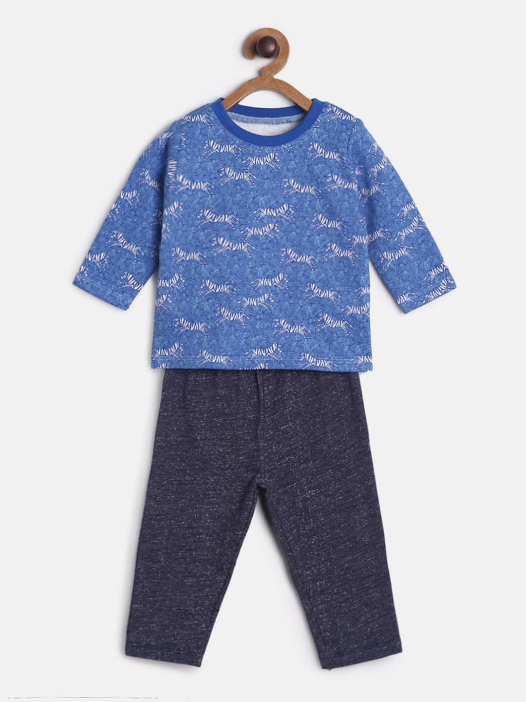 

MINI KLUB Boys Blue Printed Top with Trousers