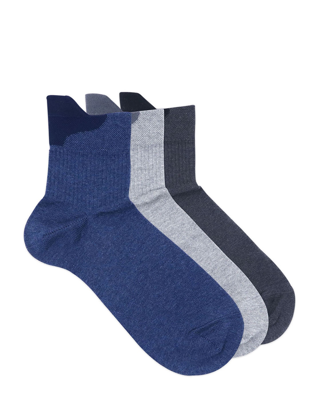 

Balenzia Men Pack Of 3 Assorted Ankle-Length Socks