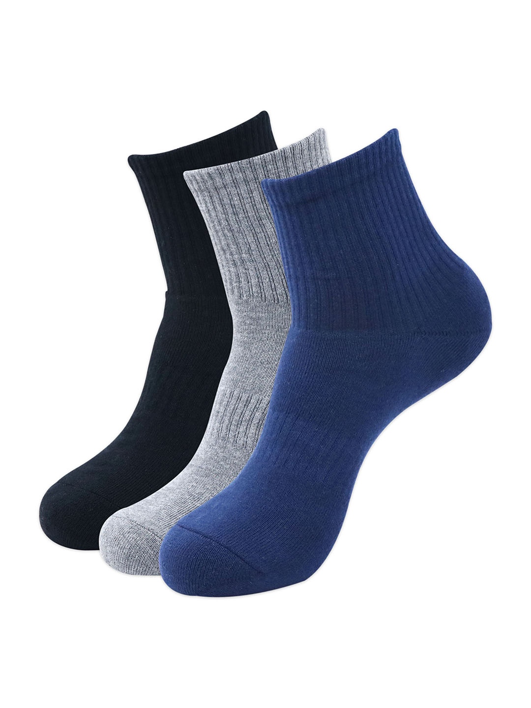 

Balenzia Men Pack of 3 Assorted Ankle-Length Socks