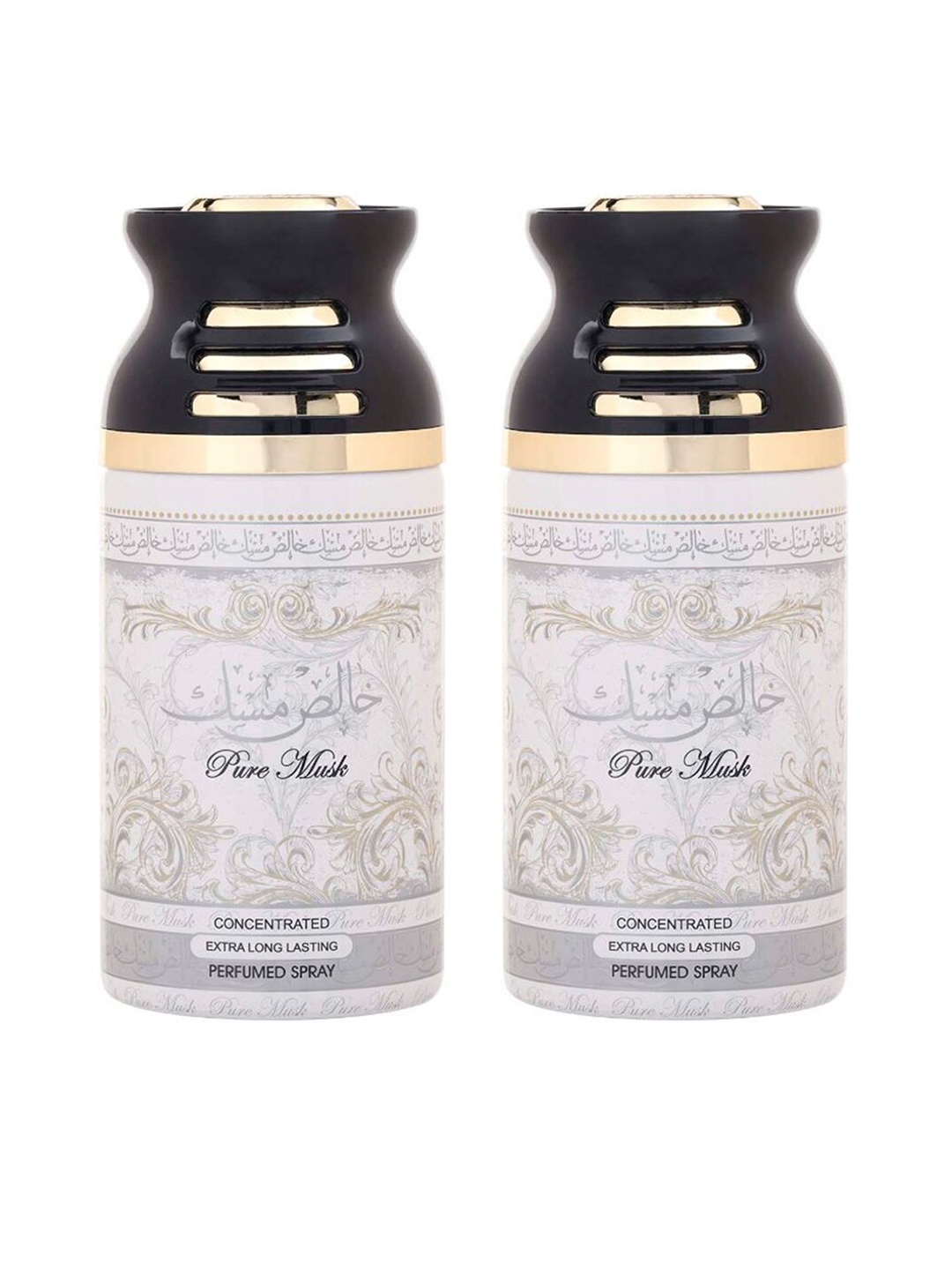

Lattafa Unisex Set of 2 PURE MUSK Deodorant Perfumed Bodyspray 250ml, White