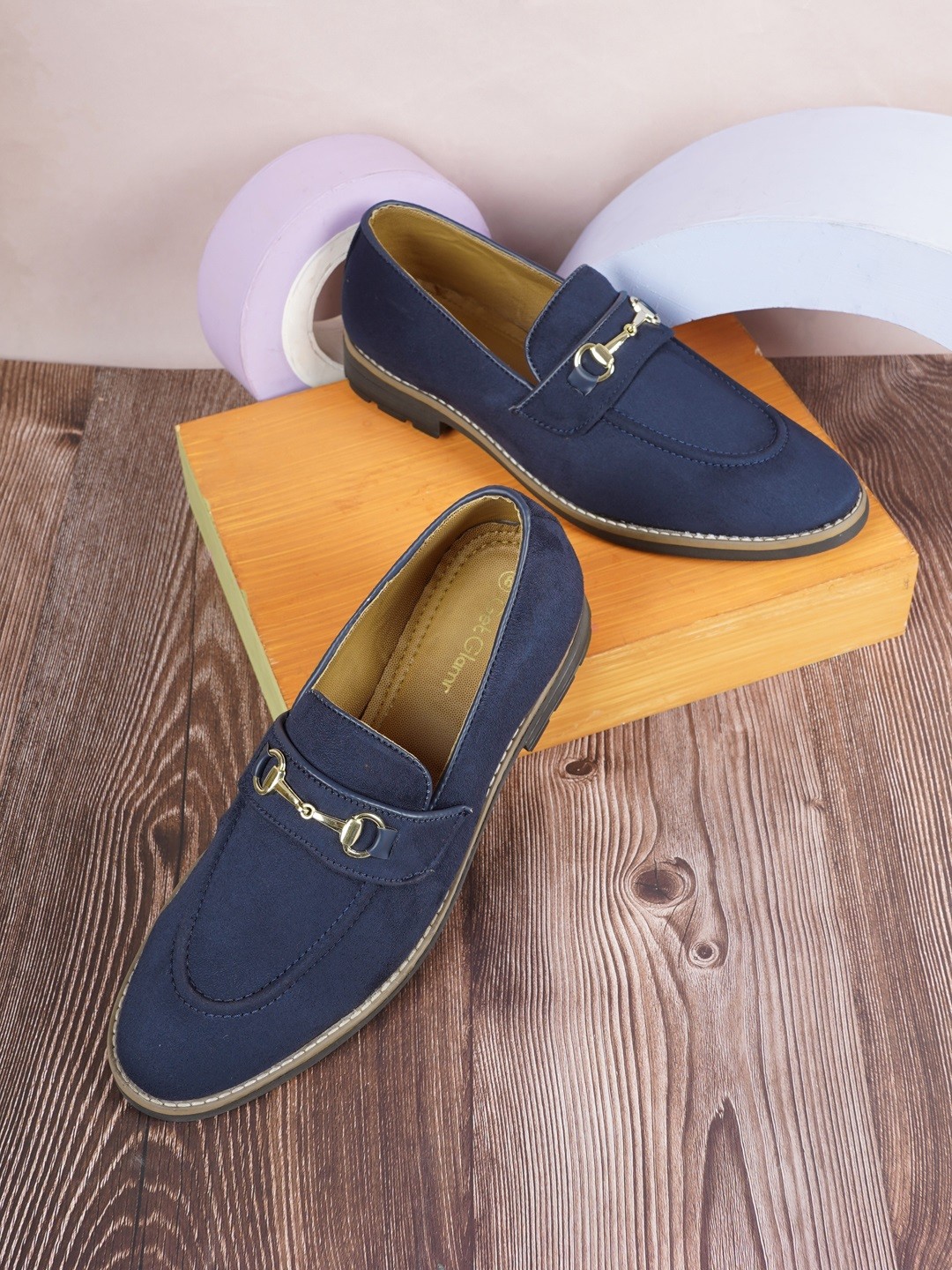 

Get Glamr Men Navy Blue Loafers