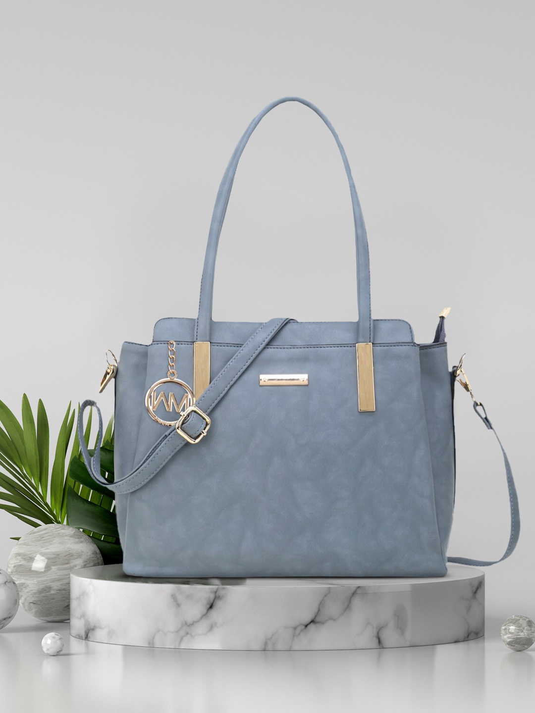 

WOMEN MARKS Grey Solid Shoulder Bag