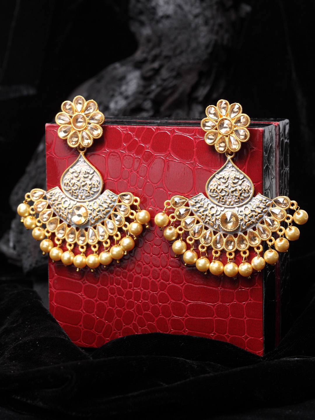 

PANASH Gold-Toned Classic Drop Earrings