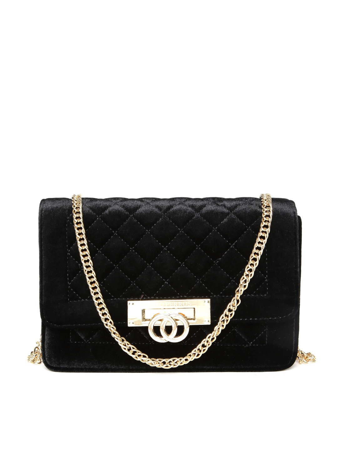 

Lino Perros Black Quilted Sling Bag