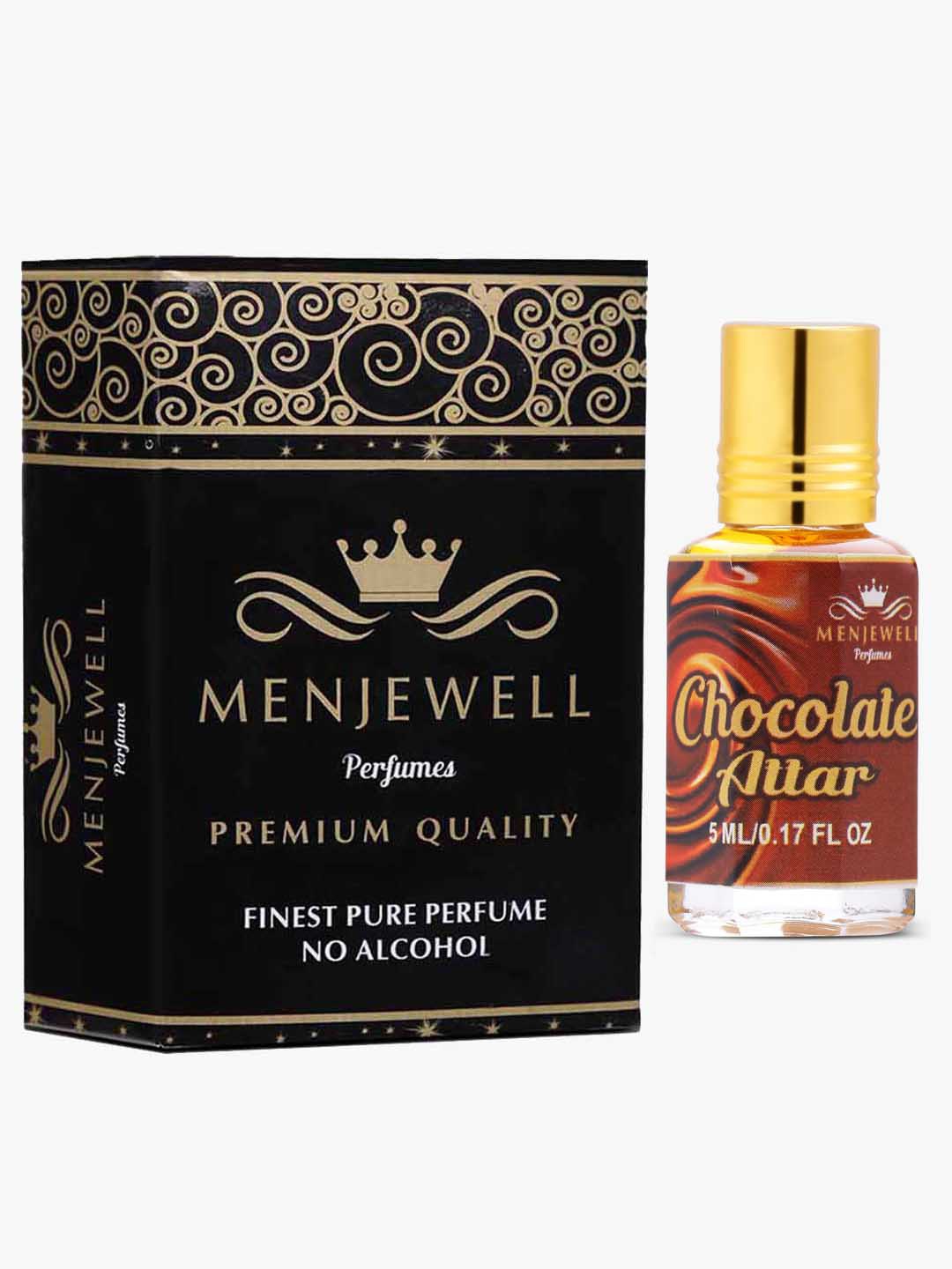 

Menjewell Unisex Chocolate Floral Attar/ Perfume, Transparent