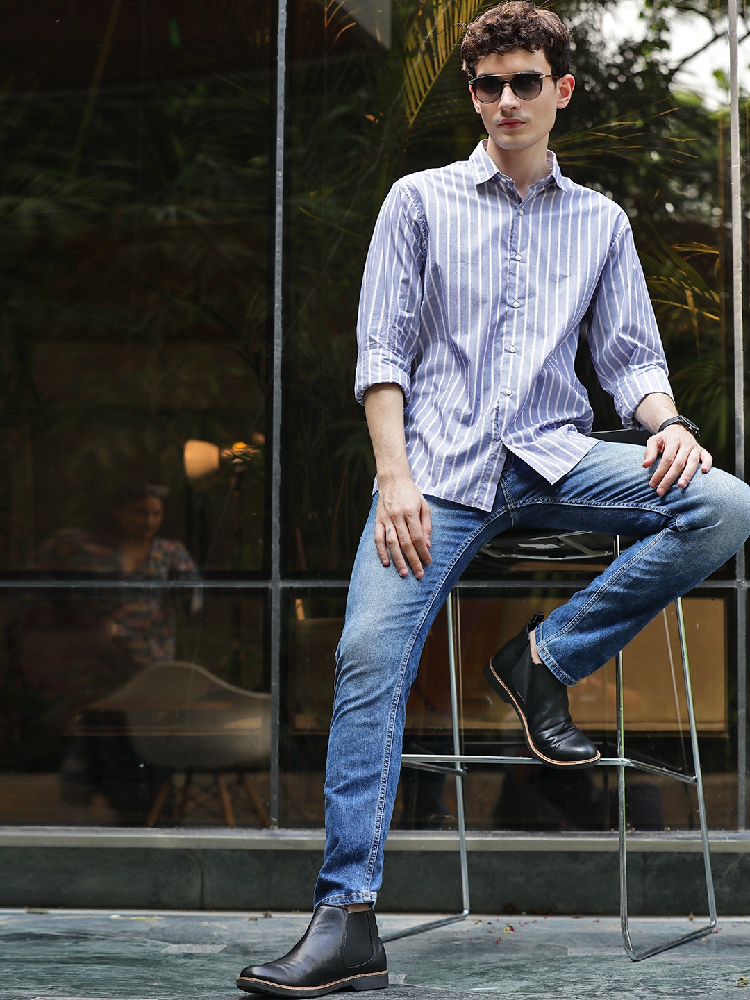 

Flying Machine Men Blue Slim Fit Jeans