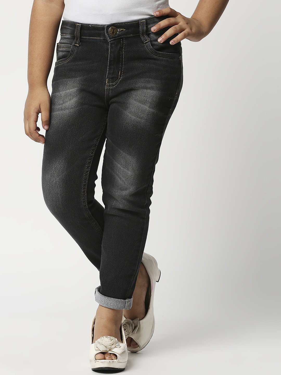 

High Star Girls Black Slim Fit Jeans