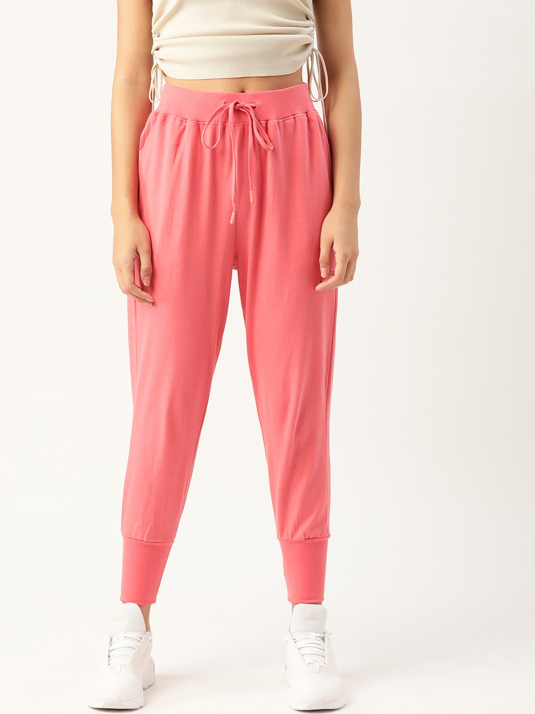 

DressBerry Women Pink Pure Cotton Solid Joggers